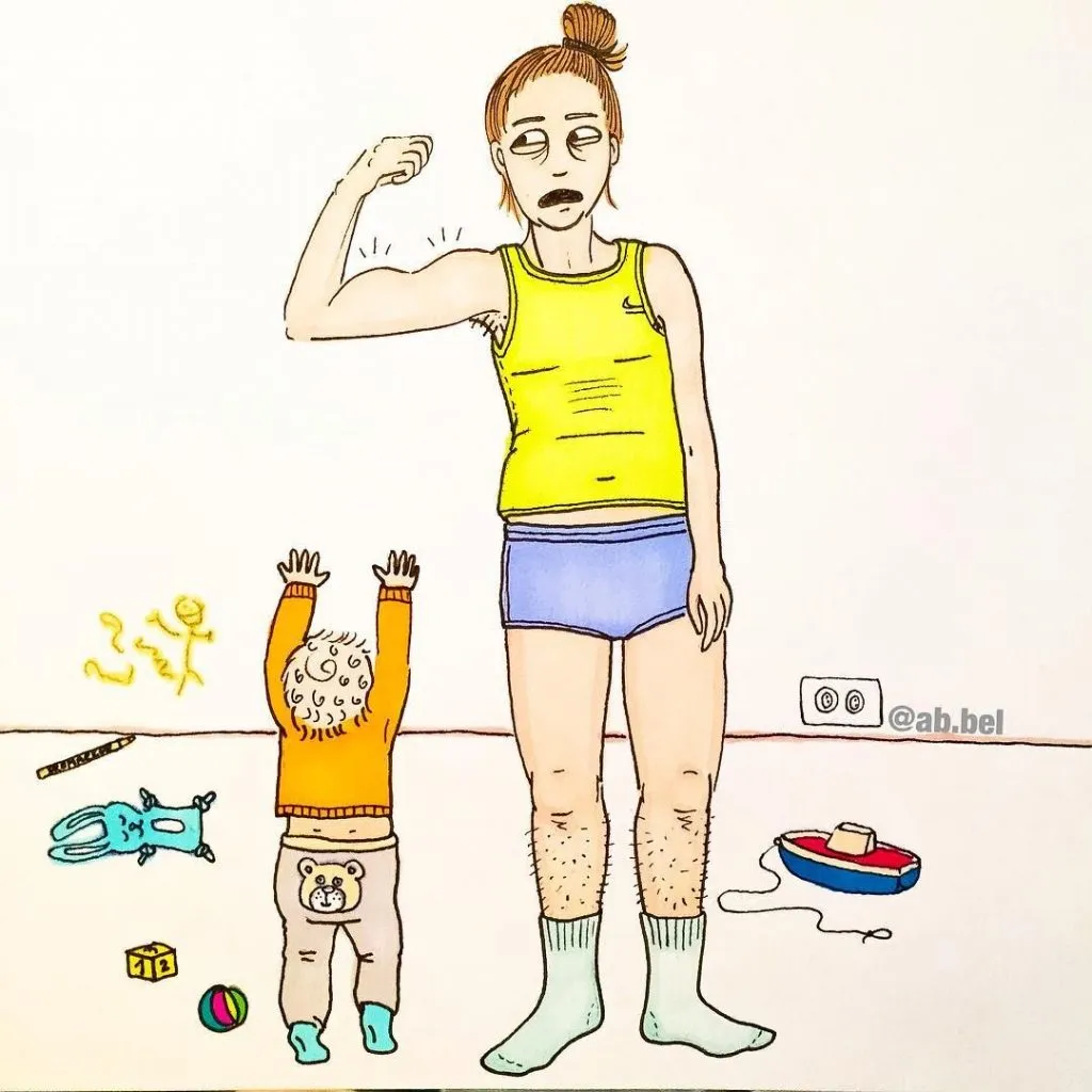 Mae Retrata A Realidade Da Maternidade Com Ilustracoes Divertidas